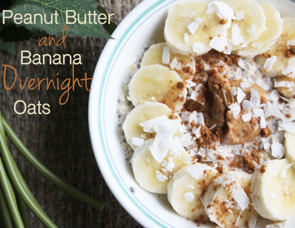 Peanut butter banana overnight oats are a delicious and easy breakfast to prep ahead of time!