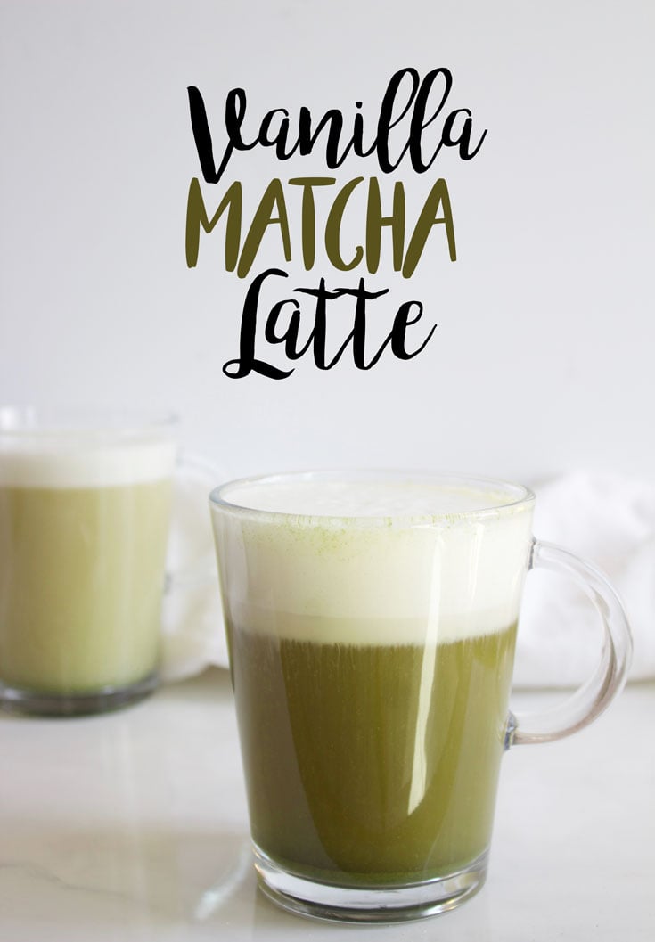 A delicious vanilla matcha latte is the perfect St. Patrick's Day Recipe to start your day with