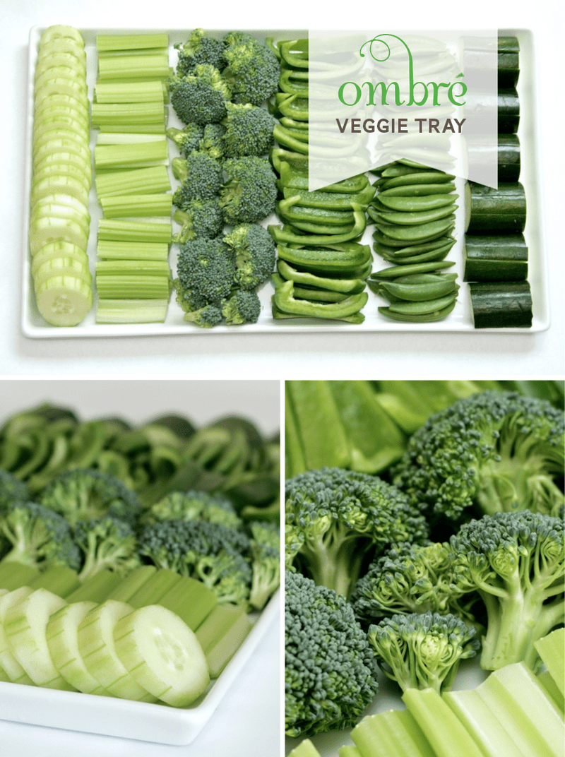This all-green veggie tray is a healthy way to celebrate St. Patrick's Day