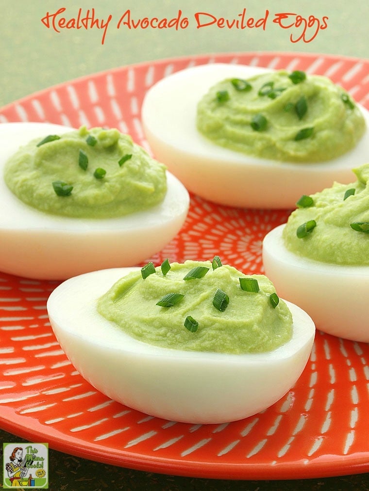 Avocado Deviled Eggs are a perfect festive St. Patrick's Day Recipe