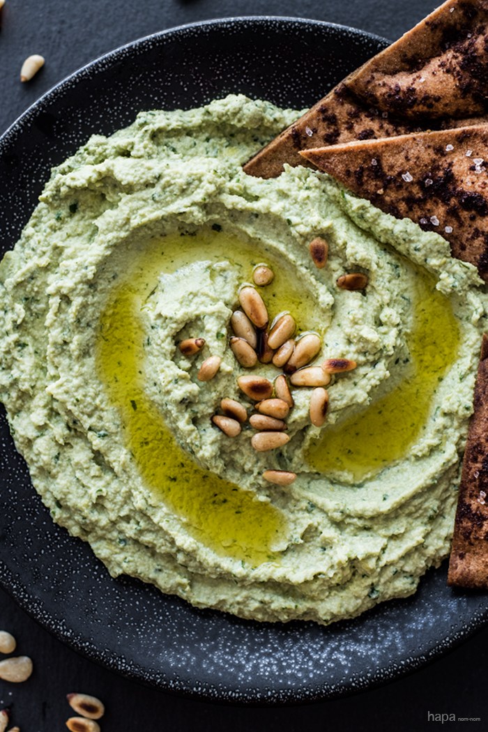 This green goddess hummas is a perfect St. Patrick's Day Recipe that's healthy and filling