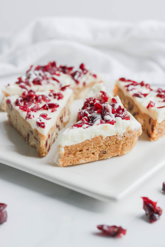 Make these delicious vegan cranberry bliss bars for your holiday parties