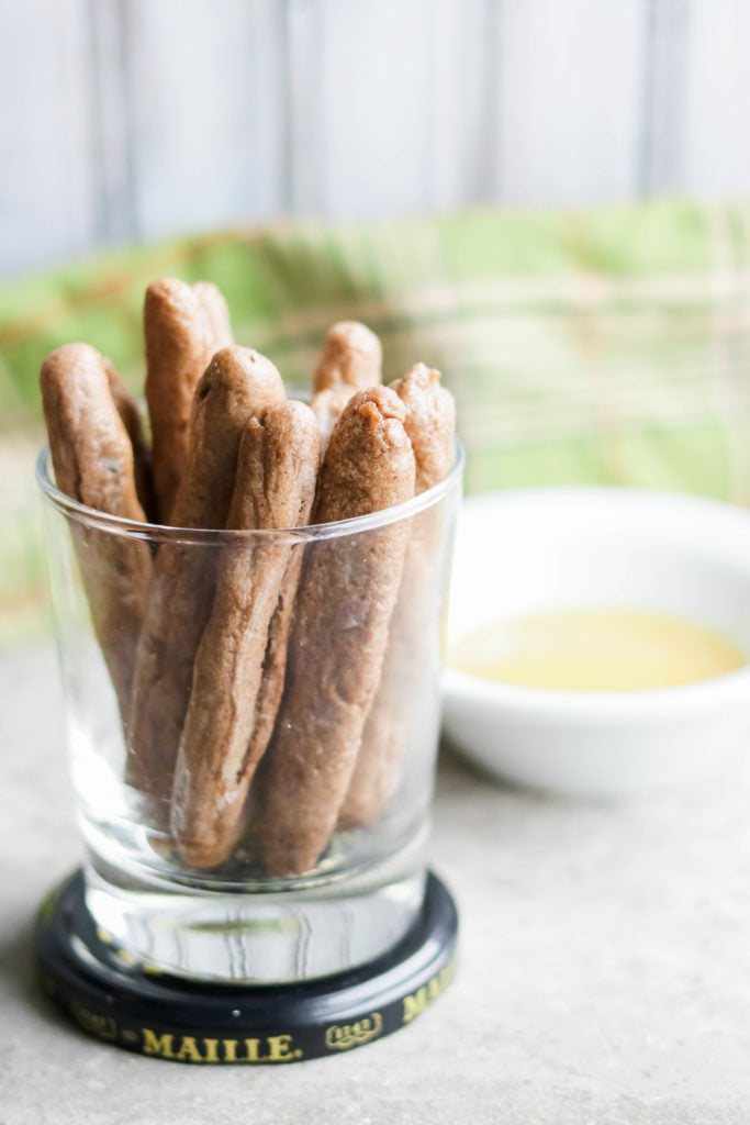 Homemade gluten-free and vegan pretzel sticks are a delicious treat