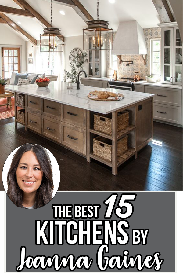15 Best Kitchens by Joanna Gaines - A round up post of the best kitchens by Joanna Gaines! HGTV's Fixer Upper designer. Country rustic and modern charm. Kitchen renovations. 