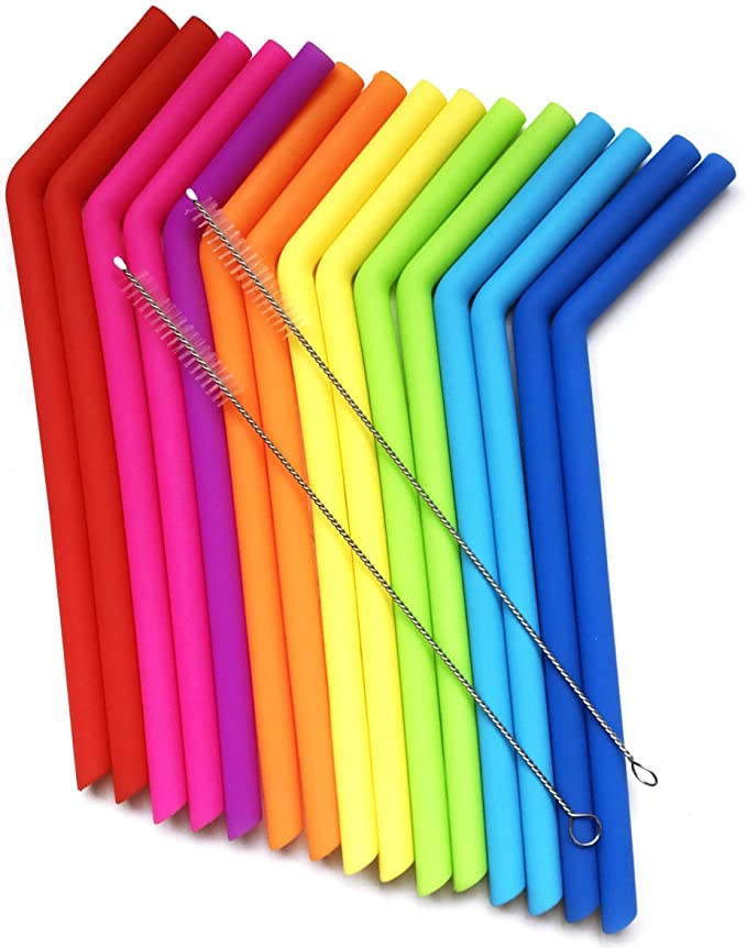 silicone straws - kitchen essentials from amazon