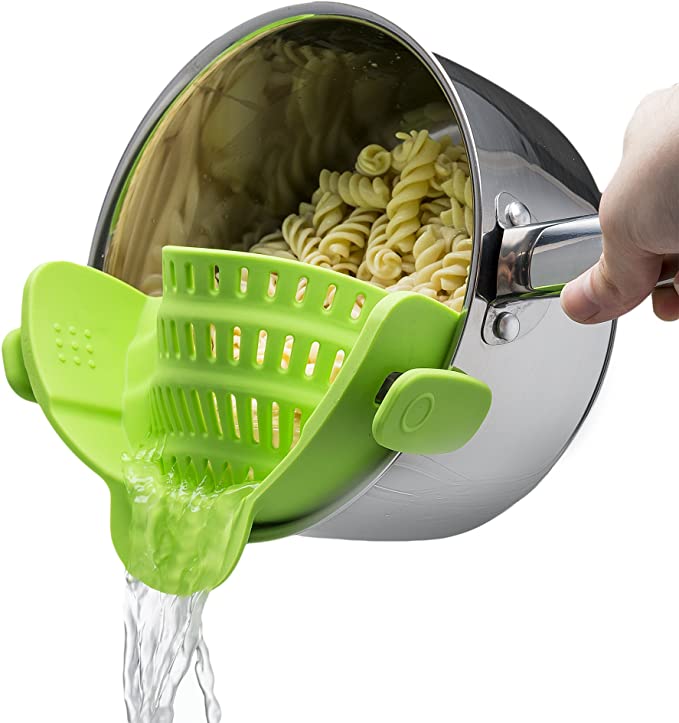 silicone pot strainer -  - kitchen essentials from amazon