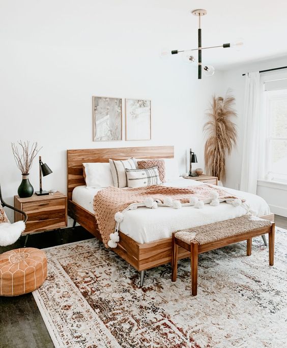 Cute Boho Bedroom Inspiration; Here are some neutral boho bedrooms ideas. Easy modern decor for a calm sleeping space!