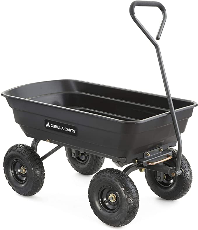 gardening must haves - wheel barrel, garden dump cart