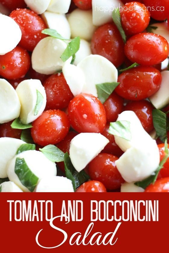 Canada Day Food Ideas: Recipes and Drinks - tomato and Bocconcini salad