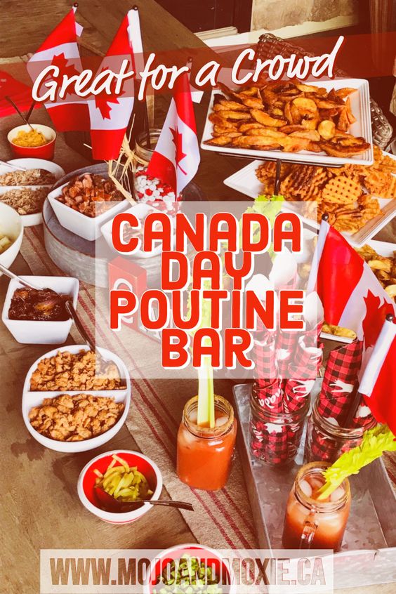 Canada Day Food Ideas: Recipes and Drinks - poutine bar