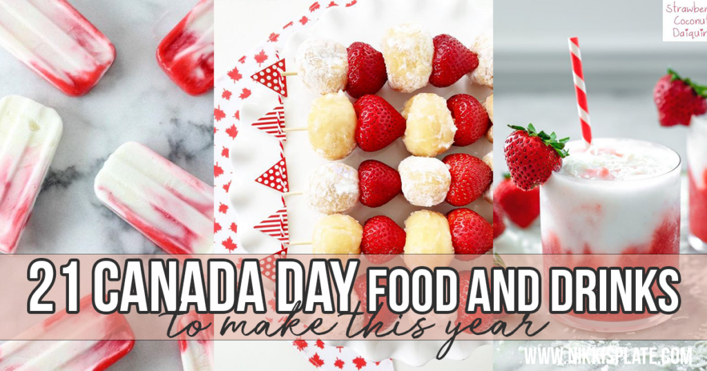 Canada Day Food Ideas: Recipes and Drinks - red and white recipes