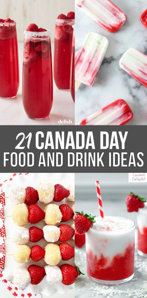 Canada Day Food Ideas: Recipes and Drinks - red and white recipes