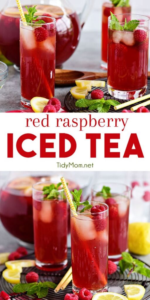 Canada Day Food Ideas: Recipes and Drinks - red raspberry iced tea