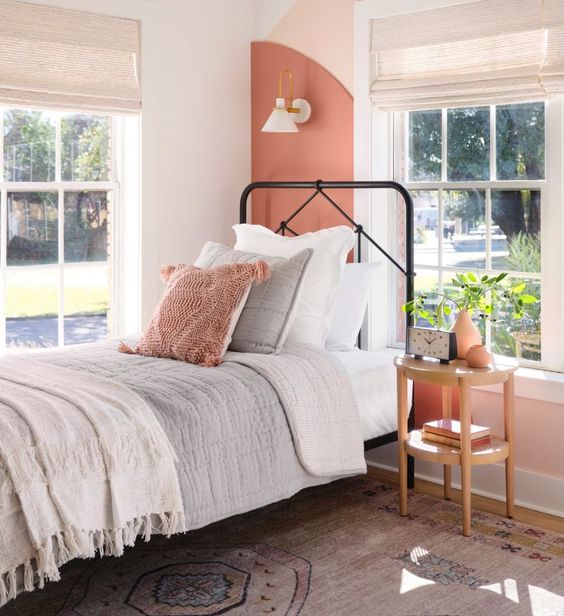 Best NEW bedrooms by Joanna Gaines from Fixer Upper; girls room, girly room, twin, triplet girls