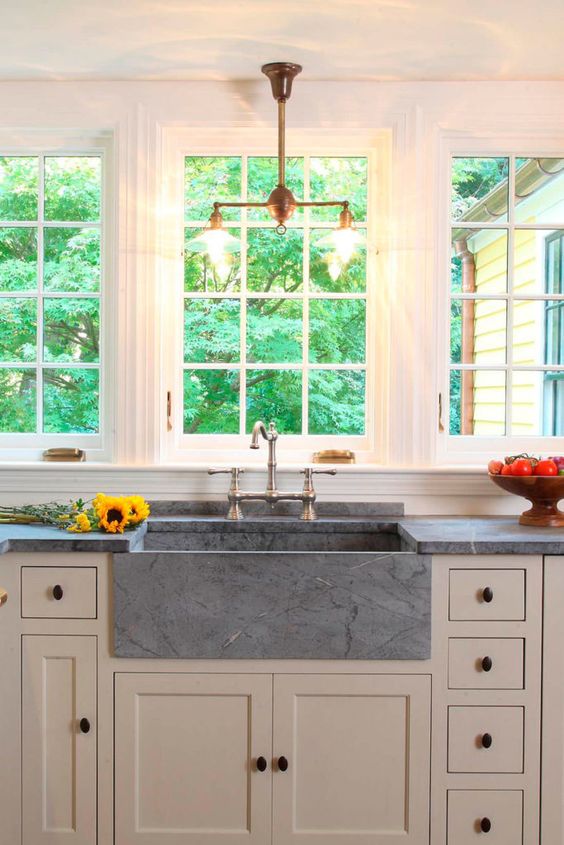 15 Beautiful Kitchens with Soapstone Countertops; Elegant and durable, soapstone is a favourite material for kitchen countertops. See 15 beautiful kitchens with soapstone countertops here.