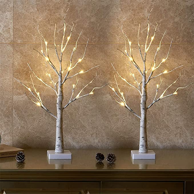 25 Christmas Decor Best Sellers on Amazon that Buyers are Obsessing Over; Birch Tree Light