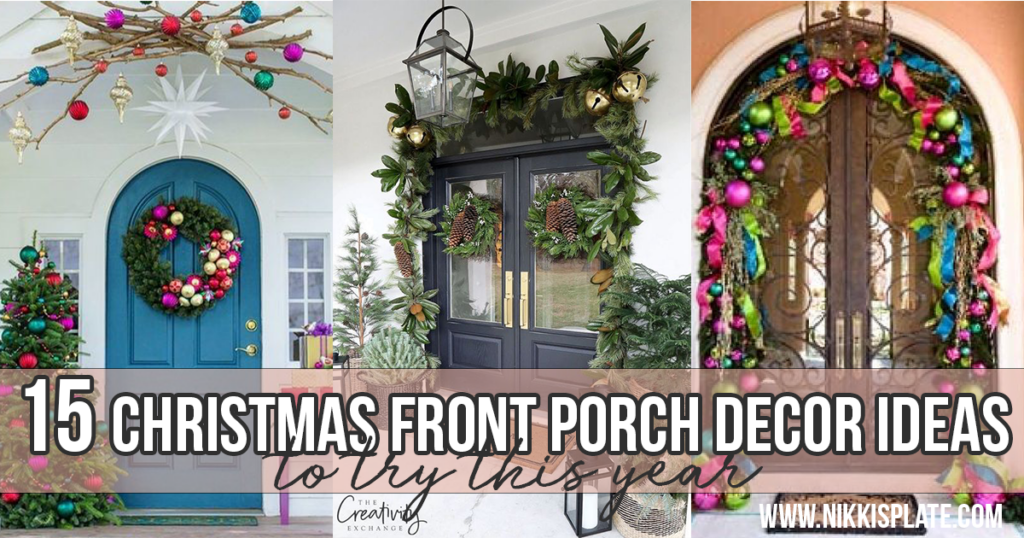 Simple Christmas Front Porch Decor Ideas