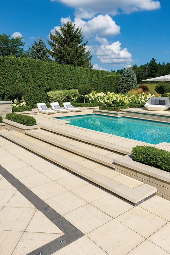 Luxury swimming pools for backyard