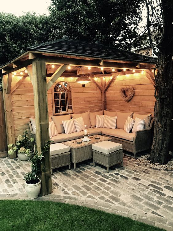 Patio lights string ideas; Transform your outdoor area into an entertaining hub with these 27 light string patio ideas. gazebo lighting