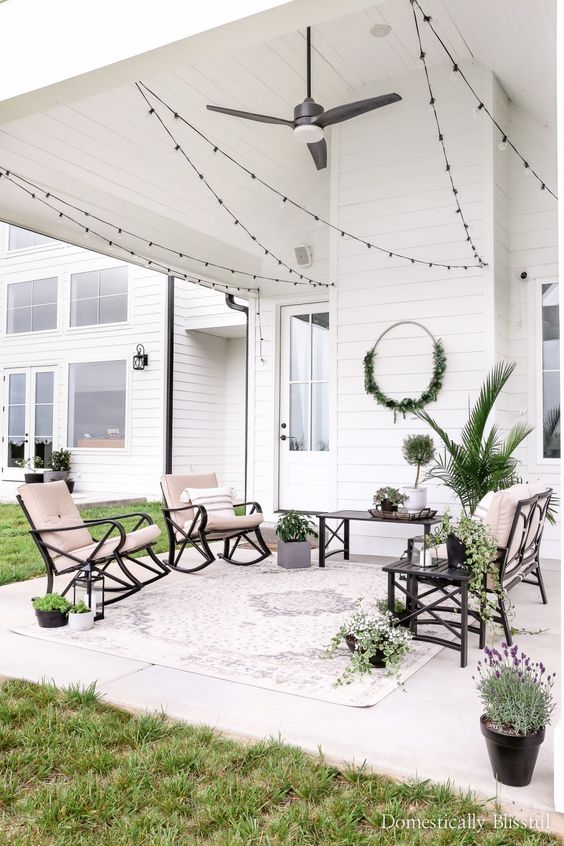 Patio lights string ideas; Transform your outdoor area into an entertaining hub with these 27 light string patio ideas. covered porch
