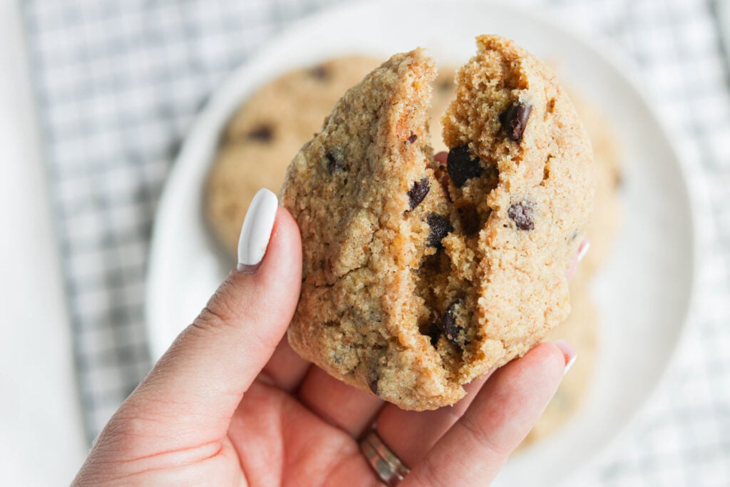 Whole Wheat Chocolate Chip Cookies; These soft-baked, dairy free, Whole Wheat Chocolate Chip Cookies are made with whole wheat flour instead of white flour but are just as delicious!