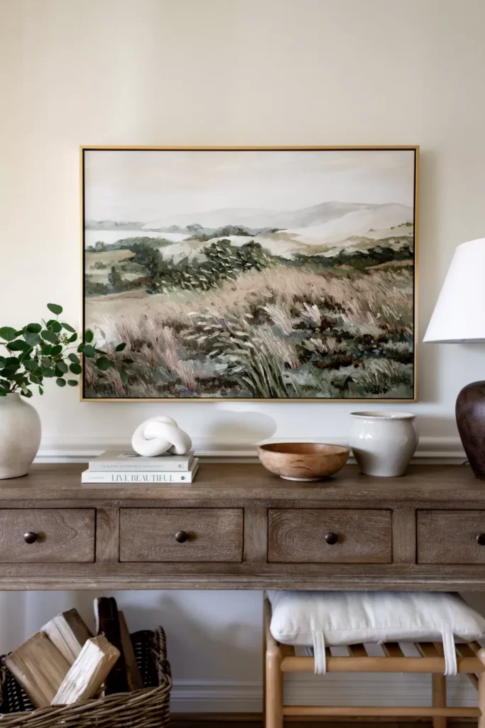 Ways to Style a Console Table; tips to style a console table the right way and make it an accent piece of your entryway, hallway or living room.