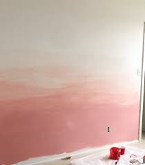 Ombre accent wall in the bedroom