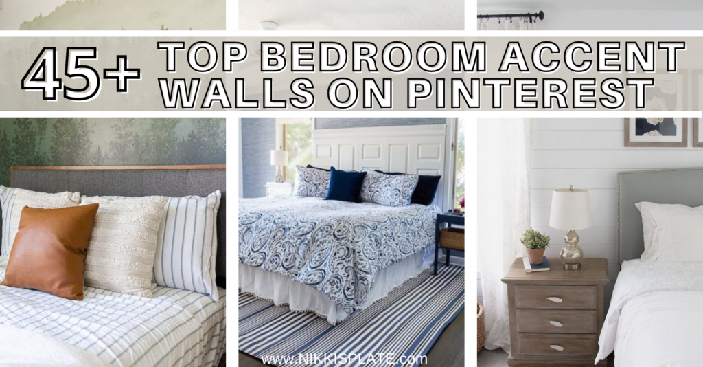 45 Best Bedroom Accent Walls on Pinterest {best bedroom accent walls, bedroom accent wall ideas, best bedroom accent wall ideas, bedroom wall ideas, master bedroom accent walls, accent walls}