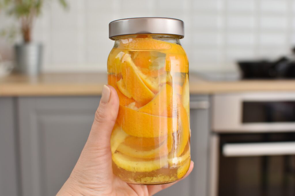 Homemade Citrus All-Purpose Cleaner; You can skip the store-bought chemical filled all-purpose cleaner and not only remove grease and grime, but disinfect your home as well with this DIY all-purpose cleaner recipe.