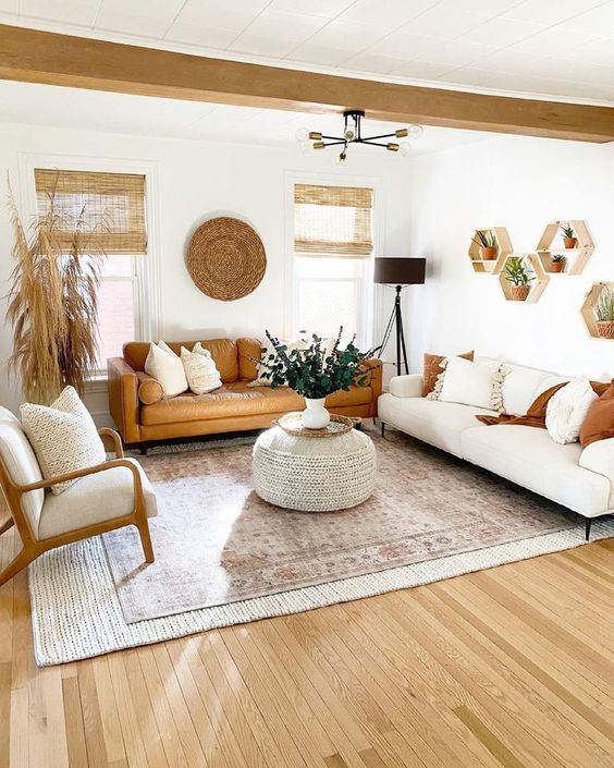 Cute Modern Boho Living Room Ideas;  Here are some neutral boho living room ideas. Easy modern bohemian living room decor for a calm beautiful space! Everything Boho room inspiration!