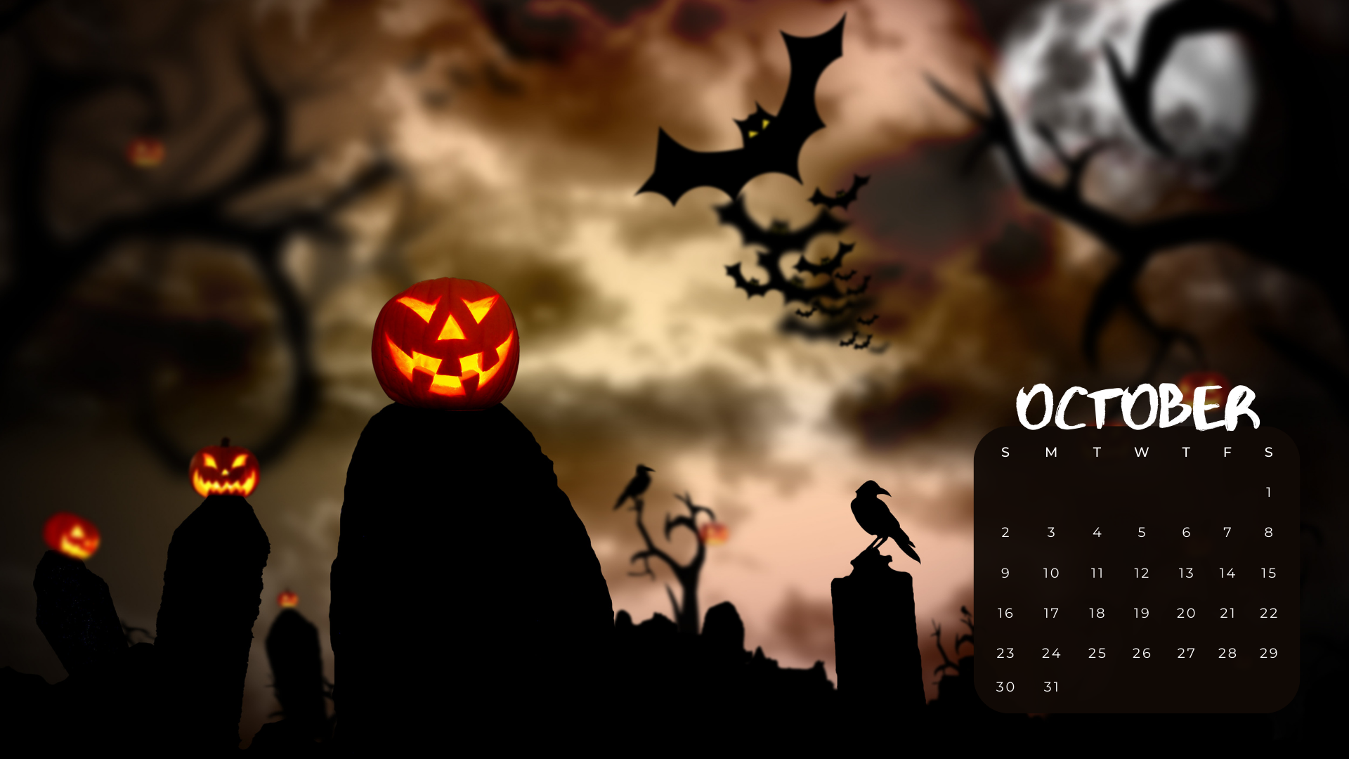 Free October 2022 Desktop Calendar Backgrounds; Here are your free October backgrounds for computers and laptops. Tech freebies for this month!