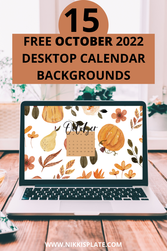 FREE OCTOBER 2022 DESKTOP CALENDAR BACKGROUNDS