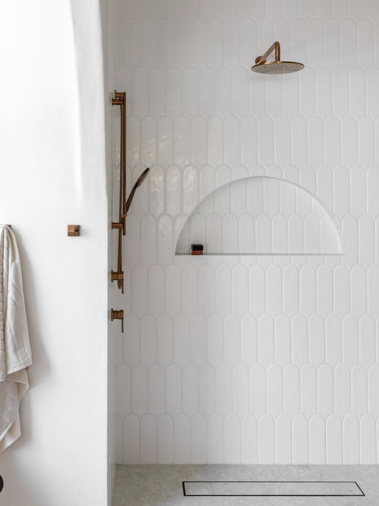 30 Best Farmhouse Shower Niche Ideas - Nikki's Plate