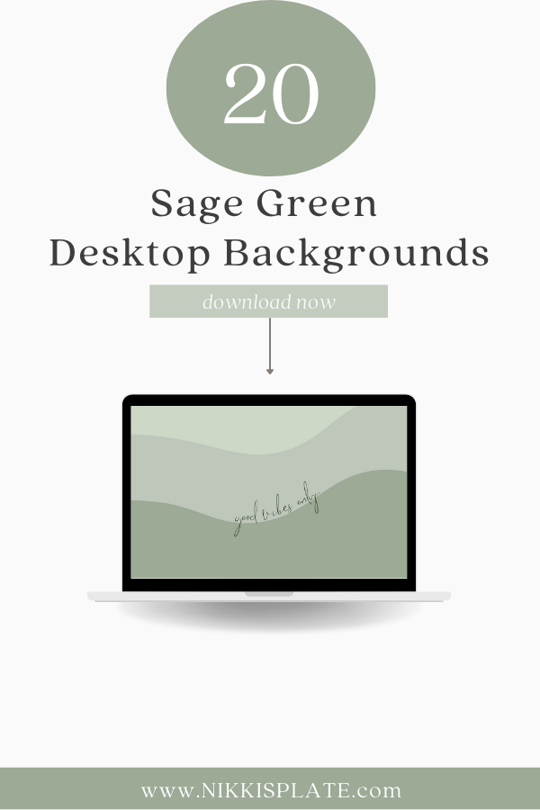 Free and customizable sage green wallpaper templates