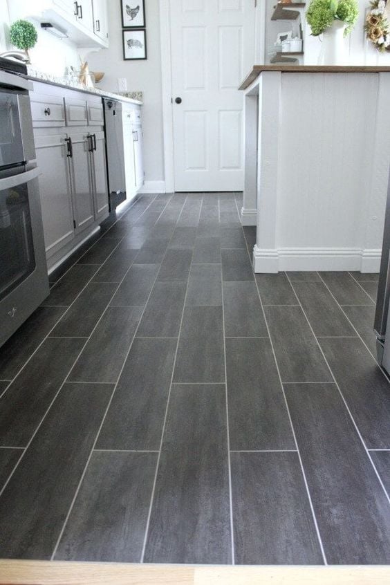 20 BEST Modern Farmhouse Flooring Ideas; StainMaster Casa Italia vinyl tile