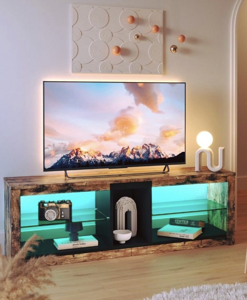 40 TV Stand Decor Ideas to Elevate Your Living Room; Here are ways you can decorate your TV stand to make watching TV that much more enjoyable!