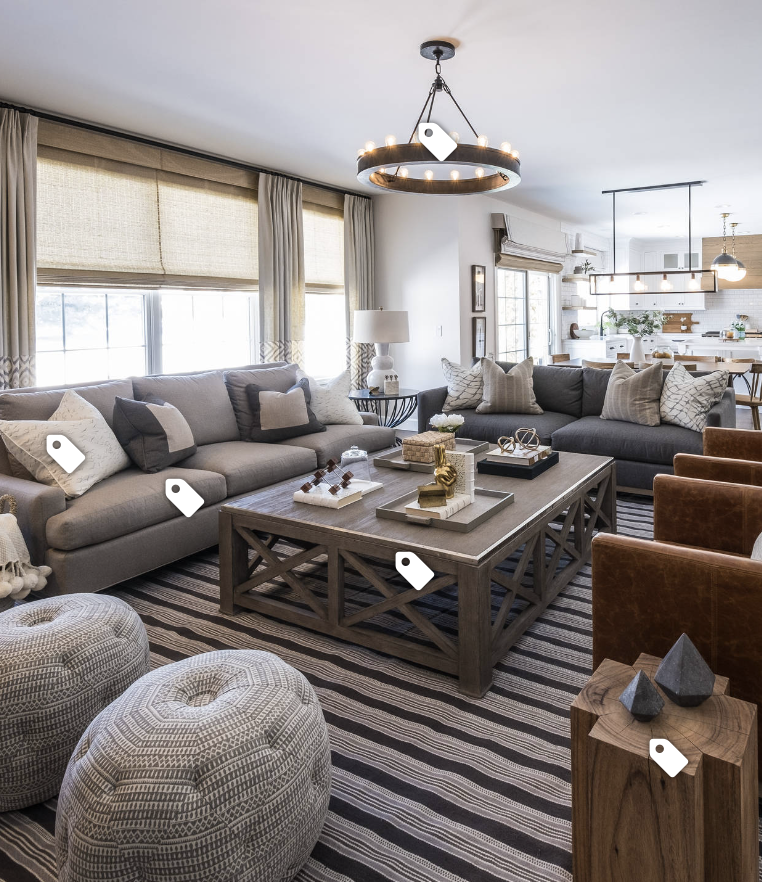 modern grey sitting room