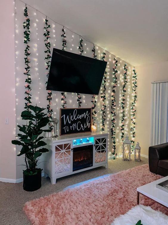 40 TV Stand Decor Ideas to Elevate Your Living Room; Here are ways you can decorate your TV stand to make watching TV that much more enjoyable!