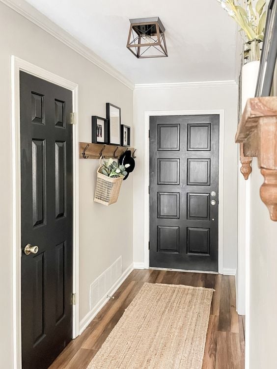 Black Interior Doors; Here are interior black doors that really add a bold touch to the home. Everything from farmhouse black interior doors to modern interior doors!