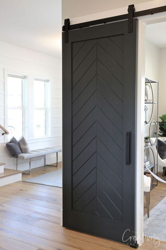 Black Interior Doors; Here are interior black doors that really add a bold touch to the home. Everything from farmhouse black interior doors to modern interior doors!