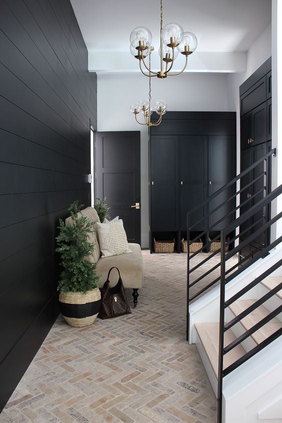 20 Beautiful Black Shiplap Wall Ideas; here are stunning black shiplap accent wall inspiration!