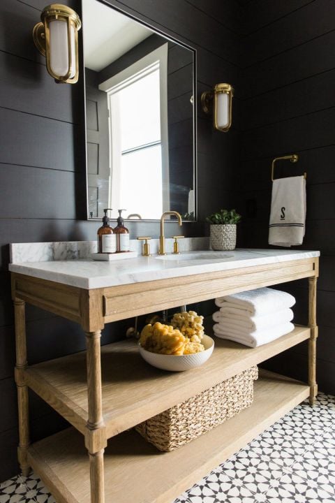 20 Beautiful Black Shiplap Wall Ideas; here are stunning black shiplap accent wall inspiration!