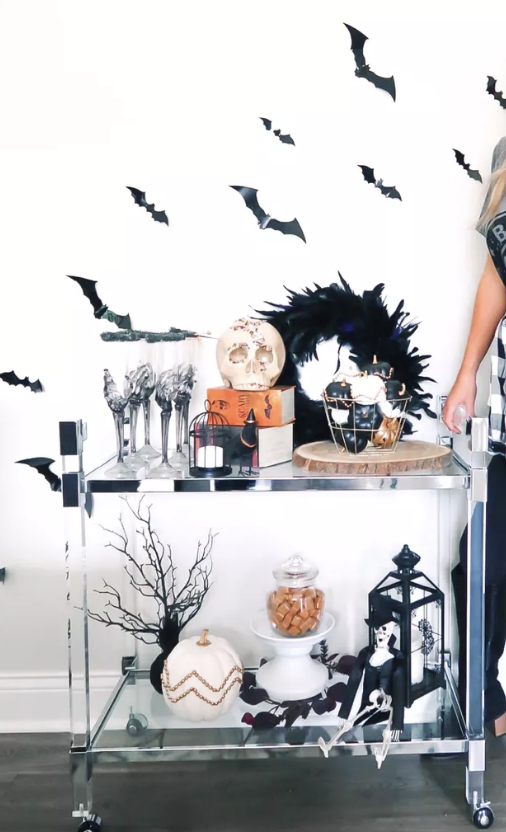 Loving the Halloween Bat decor trend? Check out the best 10 ways you can add flying bat decor to your Halloween set up this year!