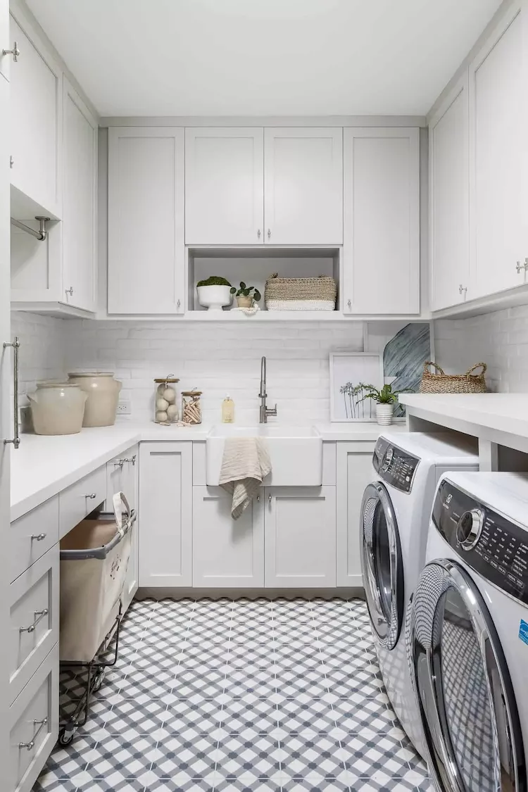 Laundry Room Shelving Ideas; here are genius laundry room shelving and organization ideas to help create your dream laundry room!