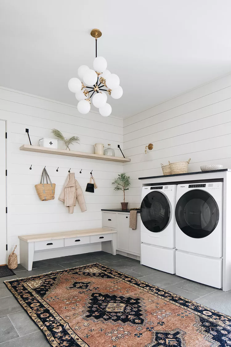 Laundry Room Shelving Ideas; here are genius laundry room shelving and organization ideas to help create your dream laundry room!