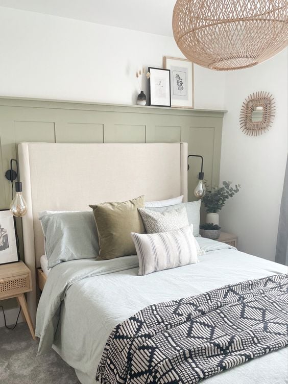 25 Sage Green Bedroom Ideas; calming sage green bedrooms colors for an airy and earthy design!