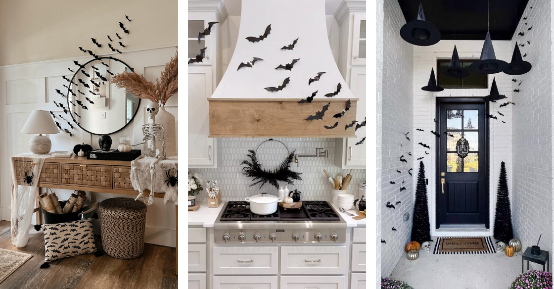 Loving the Halloween Bat decor trend? Check out the best 10 ways you can add flying bat decor to your Halloween set up this year!