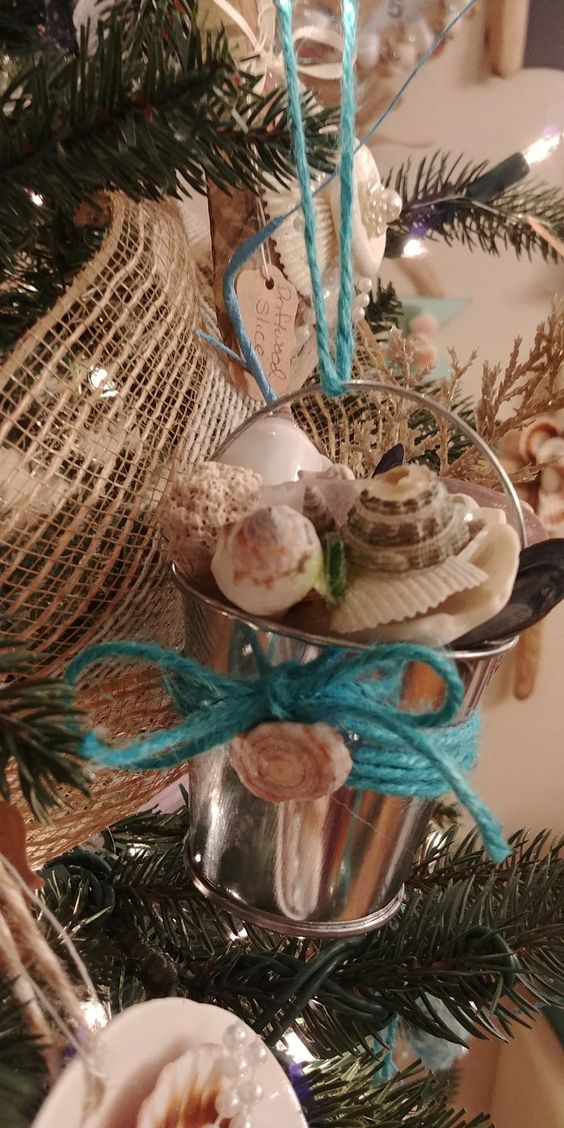 Beach Themed Christmas Ornaments; A collected list of Beach Christmas Ornaments, Seashell Christmas Ornaments, beach themed christmas tree ornaments, beach christmas, coastal christmas ornaments, seaside Christmas Ornaments, Shell Christmas Ornaments, and more!