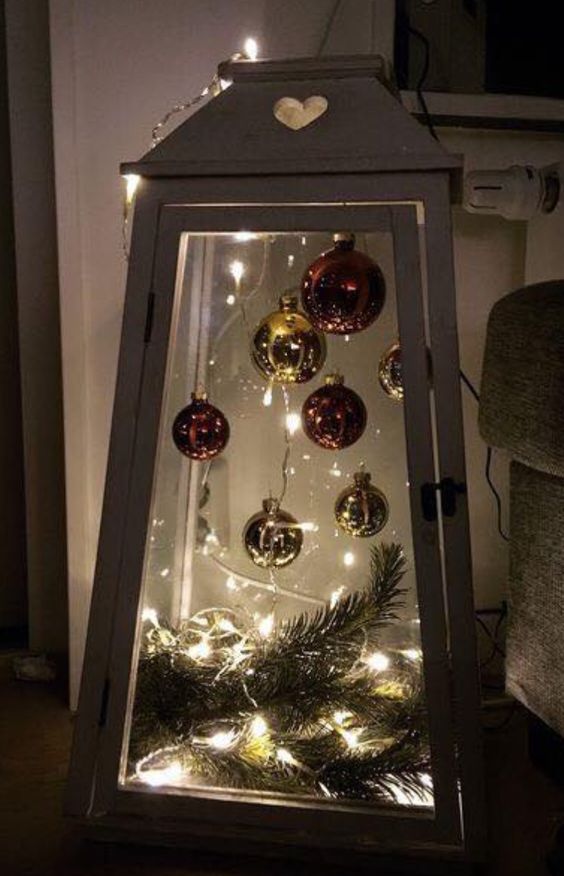 Pretty Christmas Lantern Ideas; Lanterns are just about the most beautiful Christmas decorations you can think of and here are 25 more festive ideas for creating your own.