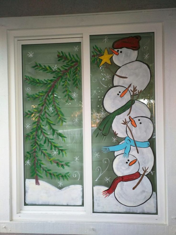 Cute Christmas Window Painting Ideas; Here are 20 easy Christmas window painting ideas to recreate on your windows this holiday season!